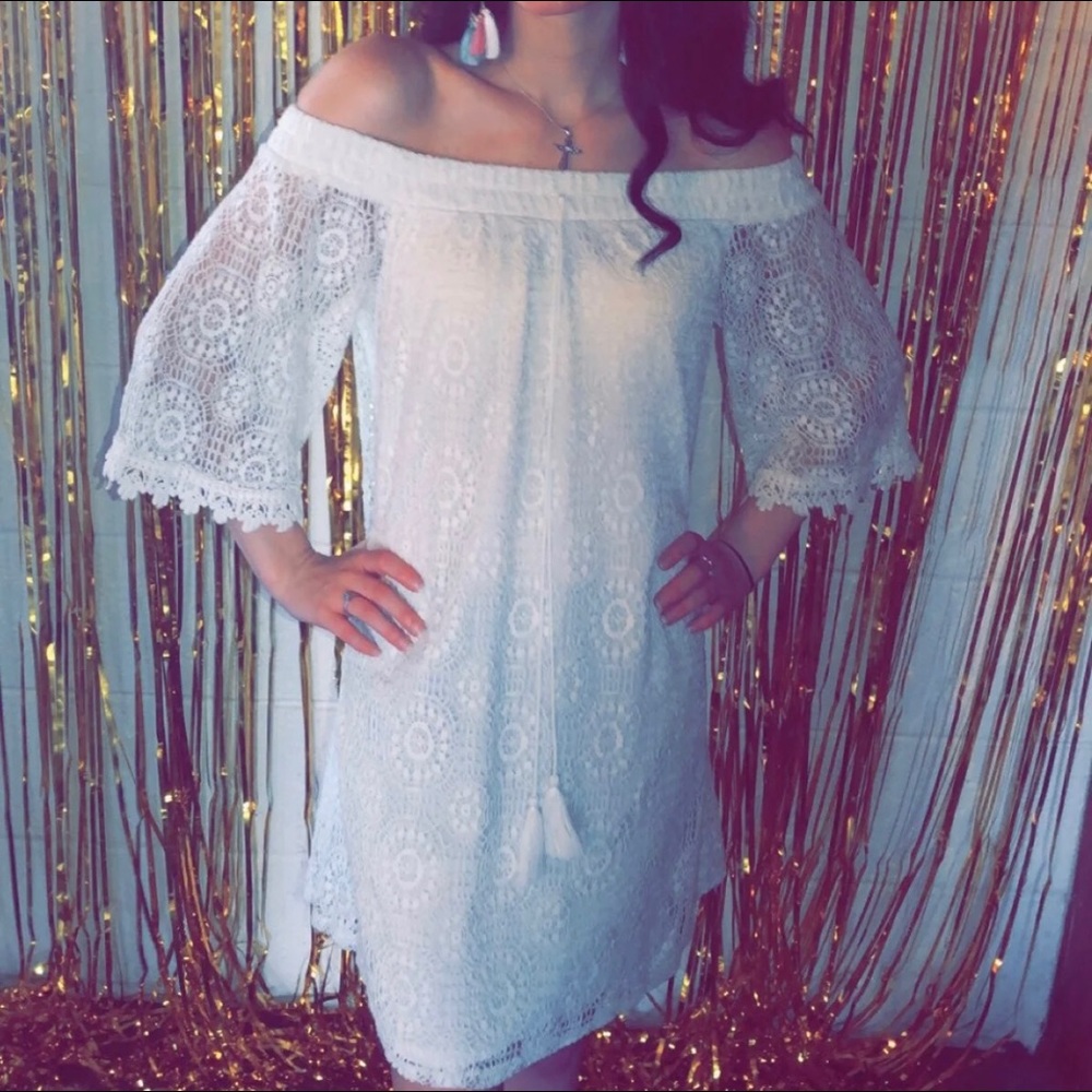 Xhilaration Off the Shoulder Lace Dress